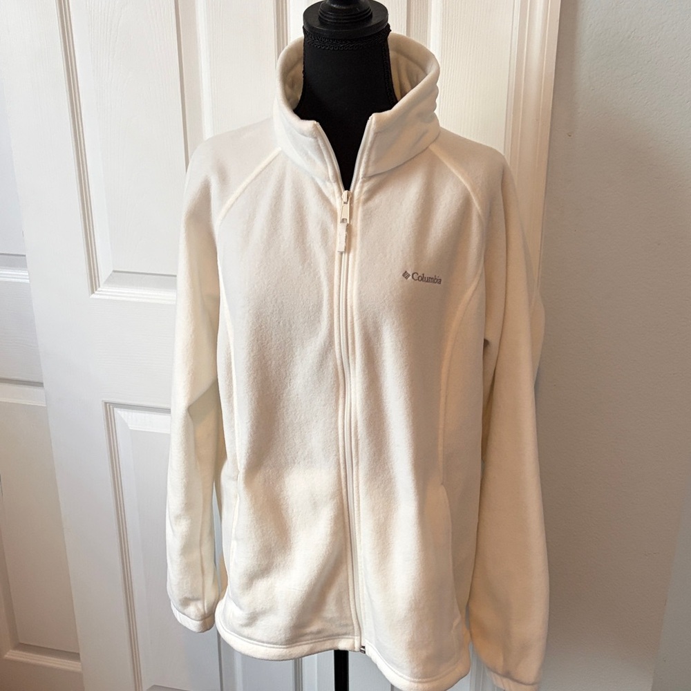 Columbia Ivory Full-Zip Fleece Jacket size 1X